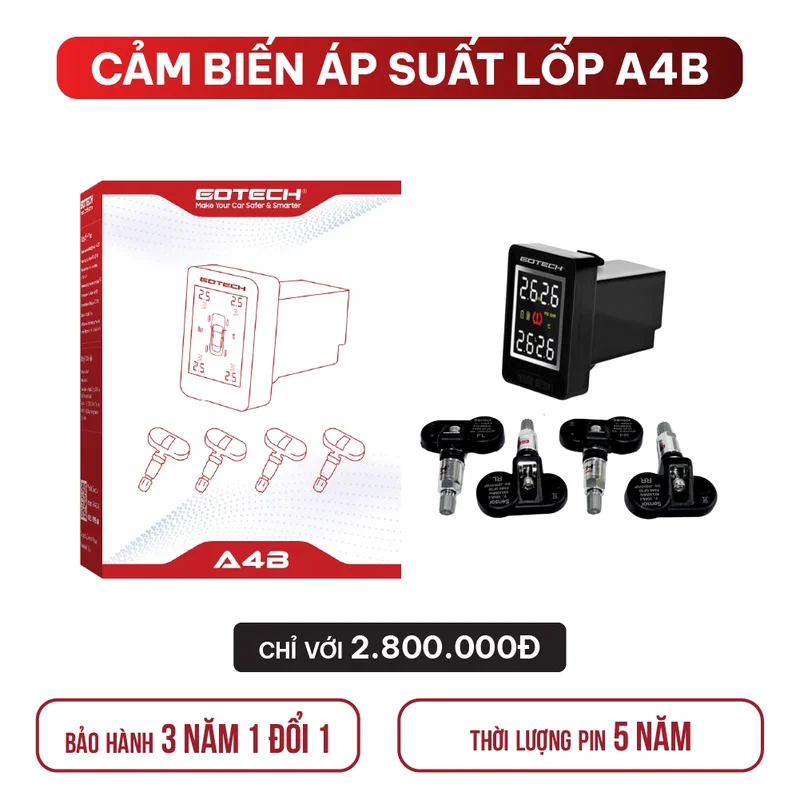 Cảm biến áp suất lốp Gotech A4B