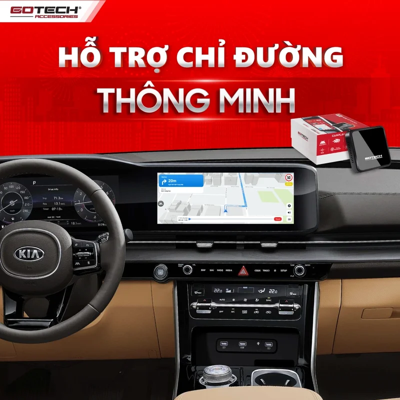 Android Box Gotech GB7 Chính Hãng - Hỗ trợ 3 bản đồ dẫn đường