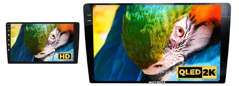 Màn hình Android Gotech GT2K New hiển thị QLED cực nét
